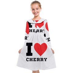 I Love Cherry Kids  Midi Sailor Dress by ilovewhateva