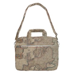 Old Vintage Classic Map Of Europe Macbook Pro 16  Shoulder Laptop Bag by B30l