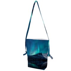 Aurora Borealis Mountain Reflection Folding Shoulder Bag by B30l