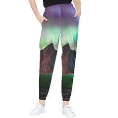 Aurora Borealis Nature Sky Light Women s Tapered Pants by B30l