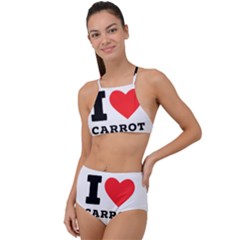 I love carrots  High Waist Tankini Set