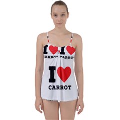 I Love Carrots  Babydoll Tankini Set by ilovewhateva