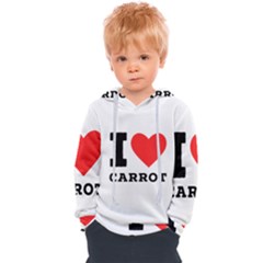 I Love Carrots  Kids  Overhead Hoodie by ilovewhateva