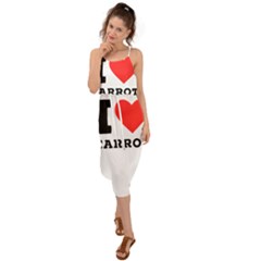 I love carrots  Waist Tie Cover Up Chiffon Dress