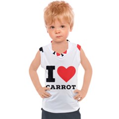 I love carrots  Kids  Sport Tank Top