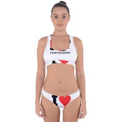 I Love Cantaloupe  Cross Back Hipster Bikini Set by ilovewhateva