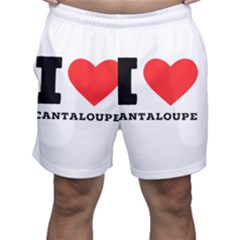 I Love Cantaloupe  Men s Shorts by ilovewhateva