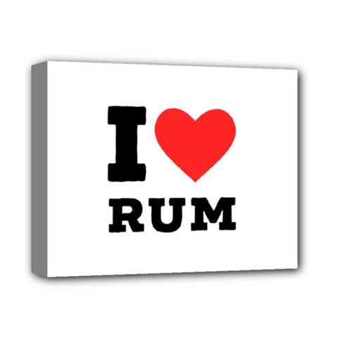 I Love Rum Deluxe Canvas 14  X 11  (stretched) by ilovewhateva