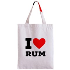 I Love Rum Zipper Classic Tote Bag by ilovewhateva