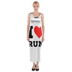 I Love Rum Fitted Maxi Dress by ilovewhateva