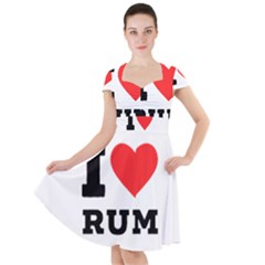 I Love Rum Cap Sleeve Midi Dress by ilovewhateva