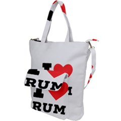 I Love Rum Shoulder Tote Bag by ilovewhateva