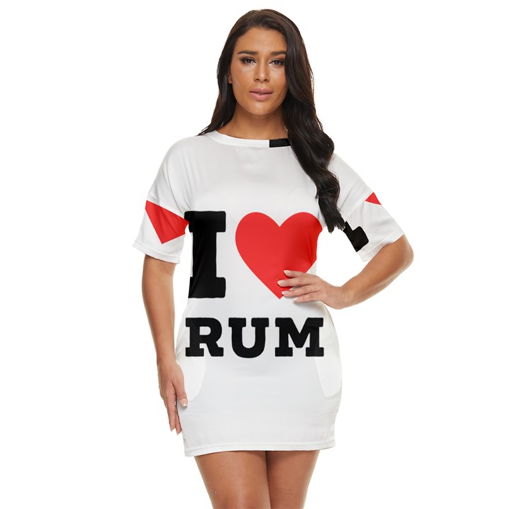I love rum Just Threw It On Dress