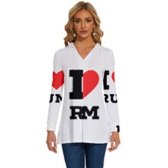 I Love Rum Long Sleeve Drawstring Hooded Top by ilovewhateva