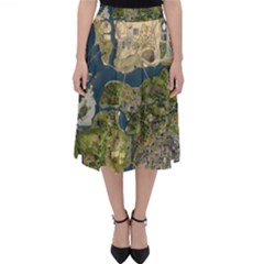 Map Illustration Gta Classic Midi Skirt