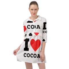 I Love Cocoa Mini Skater Shirt Dress by ilovewhateva