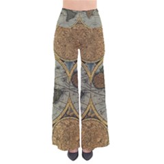 Vintage World Map Travel Geography So Vintage Palazzo Pants