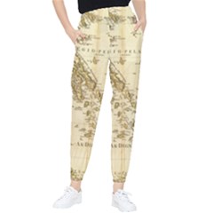 Map Of Greece Archipelago Women s Tapered Pants by B30l