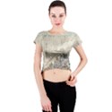 Mountain View Mountain Top Infographics Map Crew Neck Crop Top View1