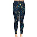 Colorful Abstract Pattern Creative Colorful Line Linear Background Inside Out Leggings View3