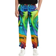 Colorful Roses Bouquet Rainbow Men s Elastic Waist Pants by B30l