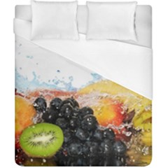 Variety Of Fruit Water Berry Food Splash Kiwi Grape Duvet Cover (california King Size)