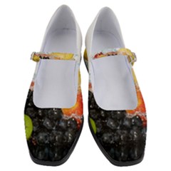 Variety Of Fruit Water Berry Food Splash Kiwi Grape Women s Mary Jane Shoes by B30l