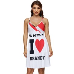 I Love Brandy V-neck Pocket Summer Dress  by ilovewhateva