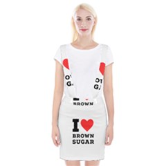 I Love Brown Sugar Braces Suspender Skirt by ilovewhateva