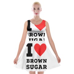 I Love Brown Sugar Velvet Skater Dress by ilovewhateva