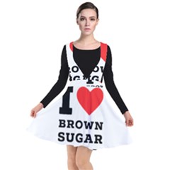 I Love Brown Sugar Plunge Pinafore Dress by ilovewhateva