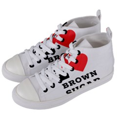 I Love Brown Sugar Women s Mid-top Canvas Sneakers by ilovewhateva