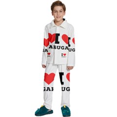 I Love Sugar  Kids  Long Sleeve Velvet Pajamas Set