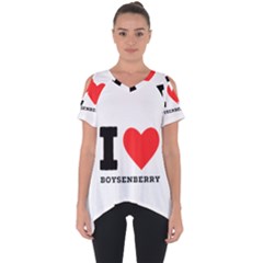 I love boysenberry  Cut Out Side Drop Tee