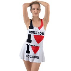 I Love Bourbon  Ruffle Top Dress Swimsuit by ilovewhateva