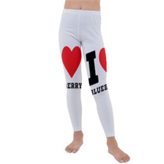 I Love Blueberry  Kids  Lightweight Velour Leggings by ilovewhateva