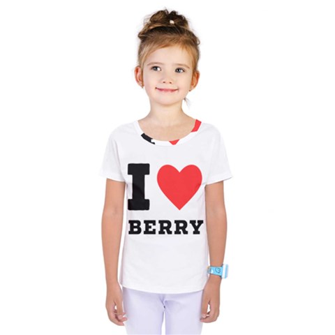 I Love Berry Kids  One Piece Tee by ilovewhateva