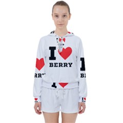 I Love Berry Women s Tie Up Sweat by ilovewhateva