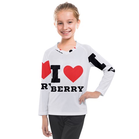 I Love Berry Kids  Long Mesh Tee by ilovewhateva