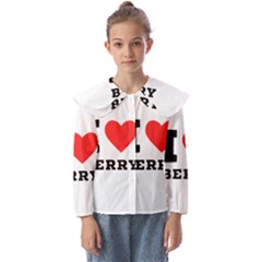 I Love Berry Kids  Peter Pan Collar Blouse by ilovewhateva