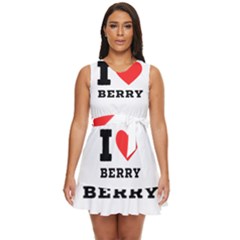 I Love Berry Waist Tie Tier Mini Chiffon Dress by ilovewhateva