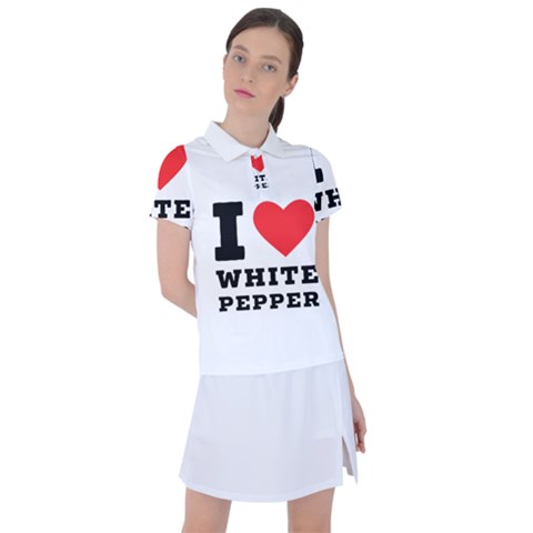 I Love White Pepper Women s Polo Tee by ilovewhateva