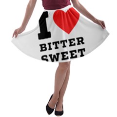 I Love Bitter Sweet A-line Skater Skirt