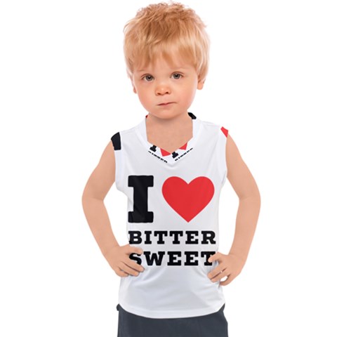 I Love Bitter Sweet Kids  Sport Tank Top by ilovewhateva