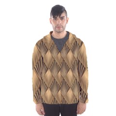 Brown Abstract Background Texture Pattern Seamless Men s Hooded Windbreaker by danenraven