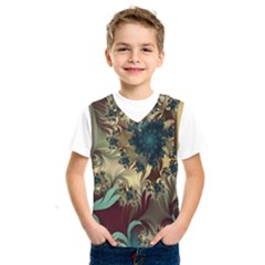 Abstract Design Pattern Art Wallpaper Texture Floral Kids  Basketball Tank Top by danenraven