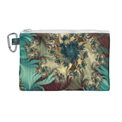 Abstract Design Pattern Art Wallpaper Texture Floral Canvas Cosmetic Bag (large)