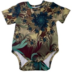 Abstract Design Pattern Art Wallpaper Texture Floral Baby Short Sleeve Bodysuit by danenraven