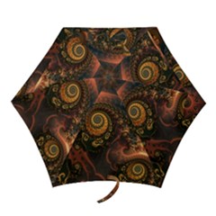 Paisley Abstract Fabric Pattern Floral Art Design Flower Mini Folding Umbrellas