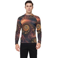 Paisley Abstract Fabric Pattern Floral Art Design Flower Men s Long Sleeve Rash Guard by danenraven